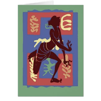 Voodoo Dancer After Matisse card