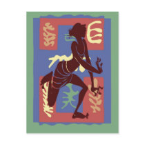 Voodoo Dancer After Matisse postcards by figstreetstudio Voodoo Dancer After Matisse postcards