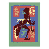 Voodoo Dancer After Matisse posters by figstreetstudio Voodoo Dancer After Matisse posters