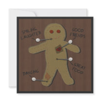 Voodoo Doll Halloween Party Invitation