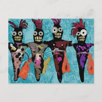 Voodoo Dolls postcard