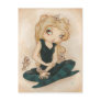 Voodoo goth rag doll postcards