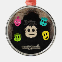 Voodoo Heads ~ Cave Christmas Tree Ornament