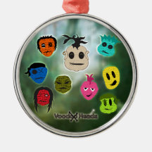 Voodoo Heads ~ Swamp Christmas Tree Ornaments