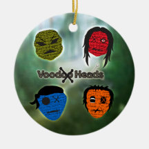 Voodoo Heads ~ Swamp Ornament