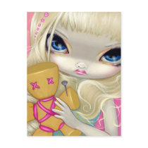 "Voodoo in Pink" Postcard by strangeling "Voodoo in Pink" Postcard