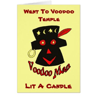 Voodoo Man, Went To Voodoo Temple, card
