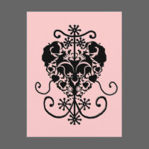 Voodoo Vévé for Erzulie Freda postcards