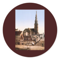 Vor Frelsers Kirke Church of Our Savior Copenhagen Round Stickers