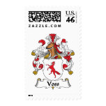 Voss Family Crest Postage Stamp