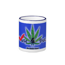 Vote4Pot Coffee Mug mugs