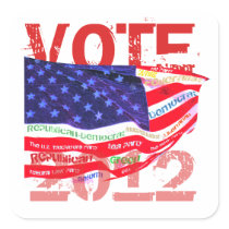 Vote 2012 T-shirts & gifts stickers