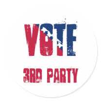 Vote 3rd Party Sticker