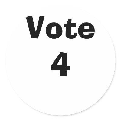 Vote 4 Sticker by christigmc