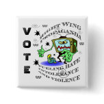 VOTE AGAINST HATE  AND VIOLENCE PINS