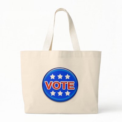 vote canvas bags by kiddee