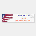 Vote Because You Can Bumper Sticker