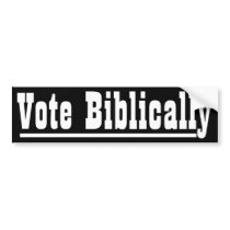 Vote Biblically Bumper Sticker
