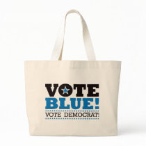 Vote Blue! Vote Democrat! bags by visualnewbie Vote Blue! Vote Democrat! bags