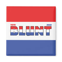Vote Blunt 2010 Elections Red White and Blue Fridge Magnets