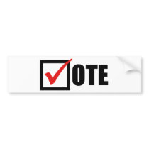 Vote Bumper Sticker bumper stickers