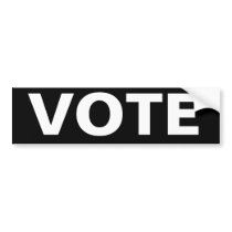 VOTE bumper stickers