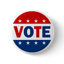 VOTE PINBACK BUTTON