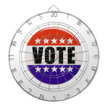 Vote Button Dart Board