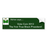 Vote Cain 2012 Bumper Sticker