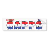 Vote Capps 2010 Elections Red White and Blue Bumper Stickers