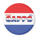 Vote Capps 2010 Elections Red White and Blue magnets