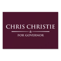 Vote Chris Christie Signs