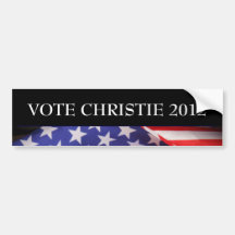 VOTE CHRISTIE 2012 Bumper Sticker