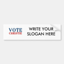 VOTE CHRISTIE 2012 - BUMPER STICKERS