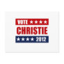 VOTE CHRISTIE 2012 SIGN POSTCARDS