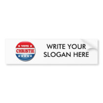 VOTE CHRISTIE BUMPER STICKER