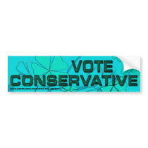 Vote Conservative Bumper Sticker