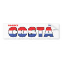 Vote Costa 2010 Elections Red White and Blue bumper stickers