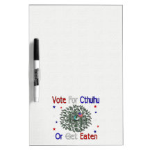 VOTE CTHULHU DRY ERASE WHITEBOARD