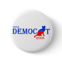 Vote Democat Button by Shop_Moxie Vote Democat Button