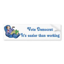 Vote Democrat Bumper Sticker bumper stickers by jhimages Vote Democrat Bumper Sticker bumper stickers
