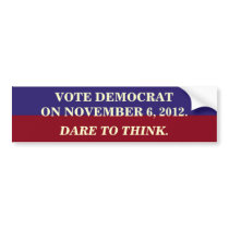 VOTE DEMOCRAT BUMPER STICKERS