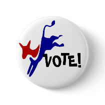 VOTE DEMOCRAT! custom button for 2008 election.... by camshaftcammy VOTE DEMOCRAT! custom button for 2008 election....