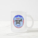 VOTE DEMOCRAT IN 2008 FROSTED COFFEE MUG CUP by SMOKEY245 VOTE DEMOCRAT IN 2008 FROSTED COFFEE MUG CUP