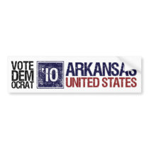 Vote Democrat in 2010 – Vintage Arkansas Bumper Sticker