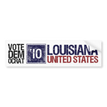 Vote Democrat in 2010 – Vintage Louisiana Bumper Stickers