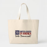 Vote Democrat in 2010 - Vintage United States Tote Bags