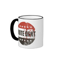 Vote Dent sticker Coffee Mugs