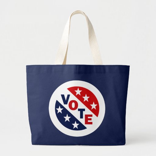 VOTE - DIAGONAL STARS DESIGN BAG
