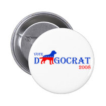 Vote Dogocrat Button buttons